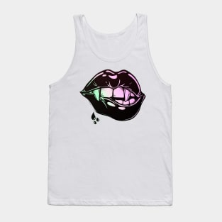 Vampire Bite & Kiss Tank Top